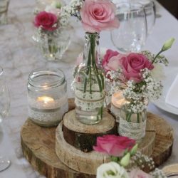 Décoration mariage centre de table