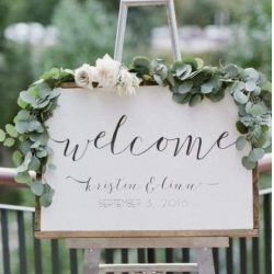 affiche bienvenue mariage décoration Liège